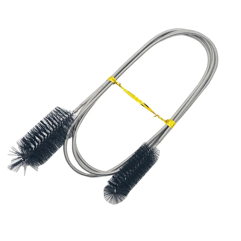 Edelstahl-Aquarium-Reinigungsbürste für Lilienrohr, Luftschlauch, Schlauch und Wasserpumpenzubehör