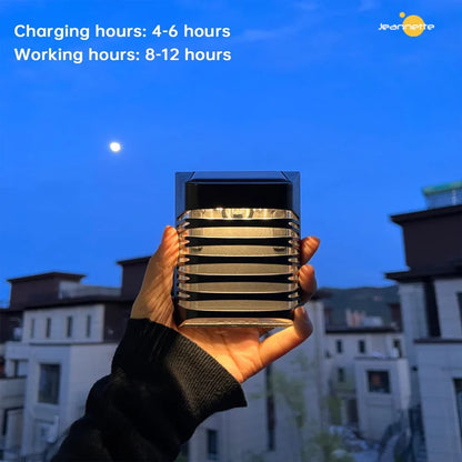 Sandsberg | Solar LED Gartenwandlampe – Solarbetriebene Außenbeleuchtung für Terrasse und Garten