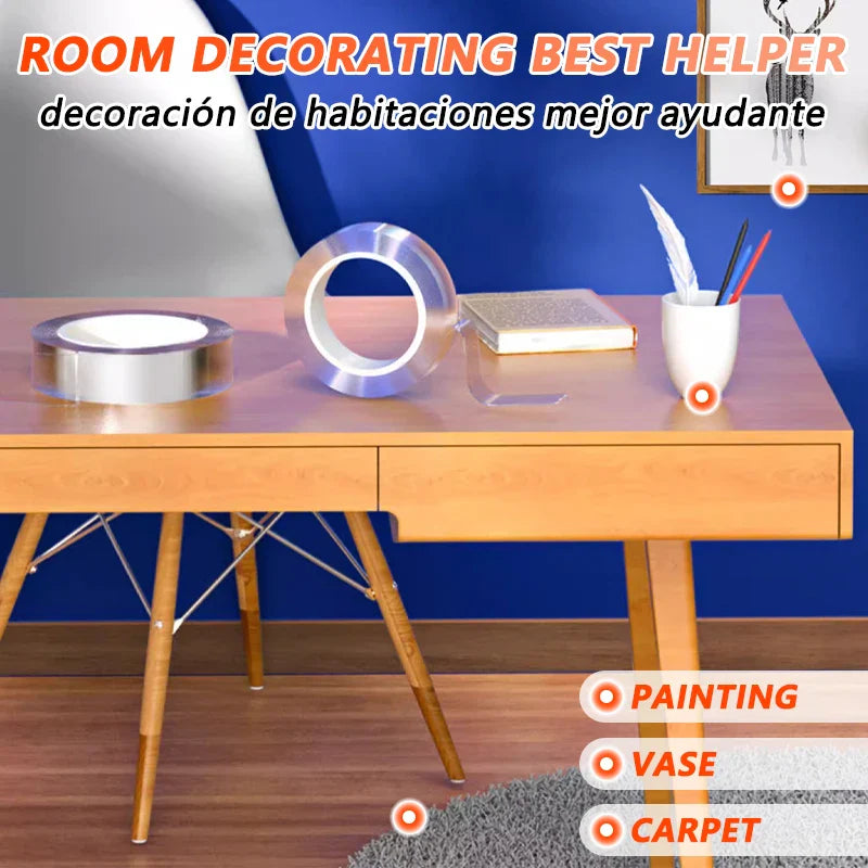 Sandsberg | Doppelseitiges Nano-Klebeband - 2 Stück