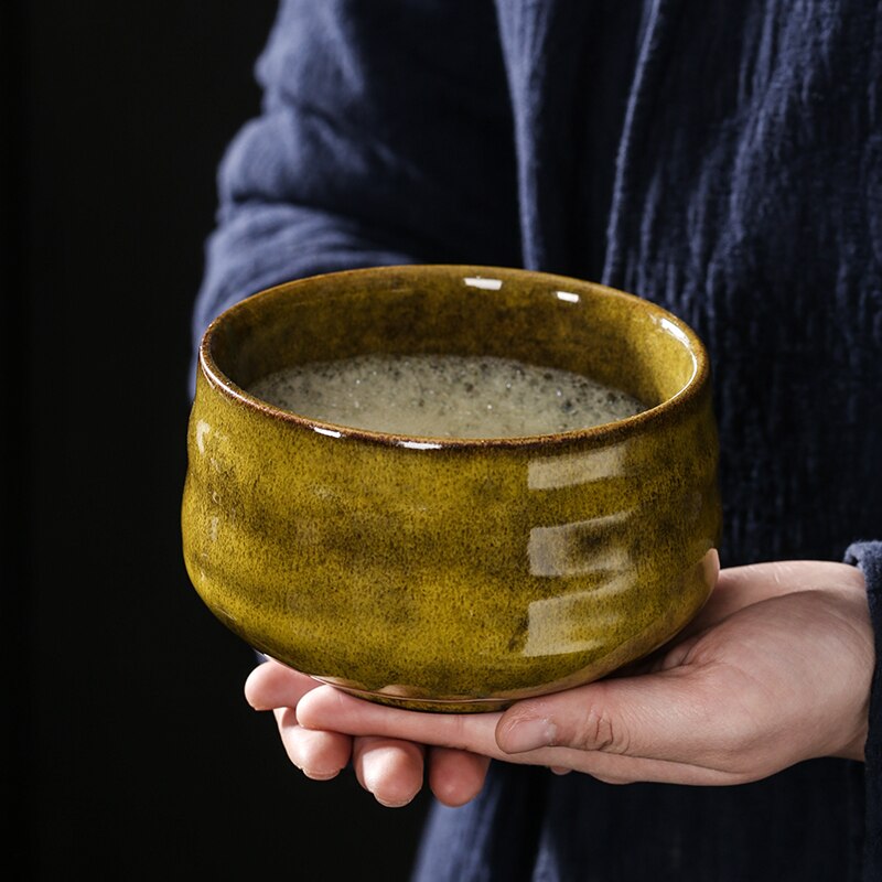 Japanischer Matcha, geeignet zum Bürsten einer Schüssel Tee, Schneebesen, Keramik-Ei-Schläger, Matcha für japanische Teezeremonie, Tee-Set manuell