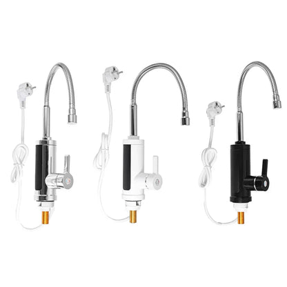 Sandsberg | FlowHeat 3000W Instant-Heißwasser-Küchenspüle – Elektronischer Mischwasserhahn mit Temperaturanzeige