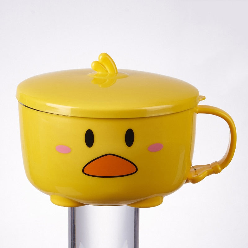Enten Ramen-Schüssel mit Deckel