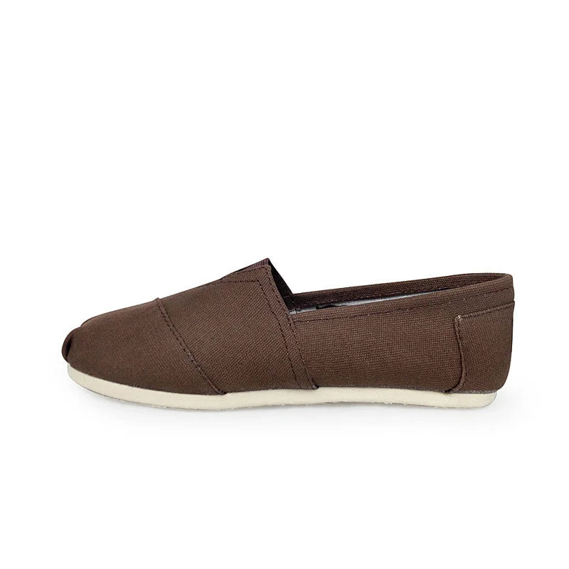 Männer und Frauen Einfarbige Schuhe Atmungsaktive Flache Canvas Flache Schuhe Einfarbig Weiche Leder Leinen Schuhe