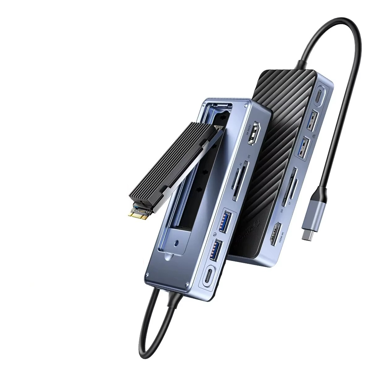 Sandsberg | Ultimative USB-C Laptop-Dockingstation mit integriertem SSD-Gehäuse