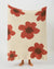 Gestrickte Mikrofaser-Überwurfdecke mit Blumenmuster
