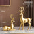 Goldene dekorative Tierstatue