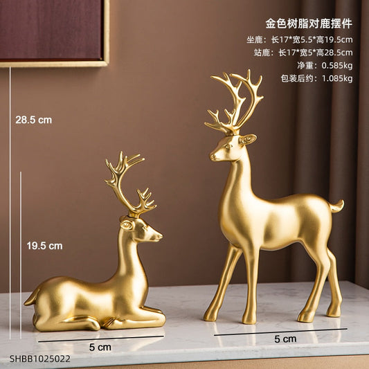 Goldene dekorative Tierstatue