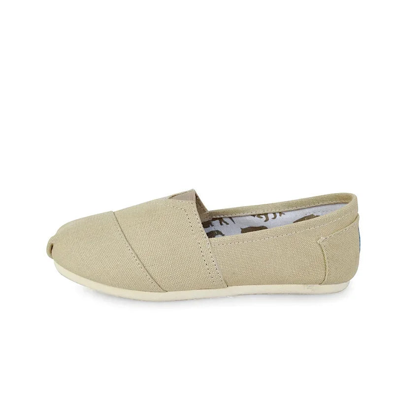 Männer und Frauen Einfarbige Schuhe Atmungsaktive Flache Canvas Flache Schuhe Einfarbig Weiche Leder Leinen Schuhe