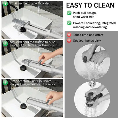 Sandsberg | Tragbarer Selbstpressender Kleiner Mop