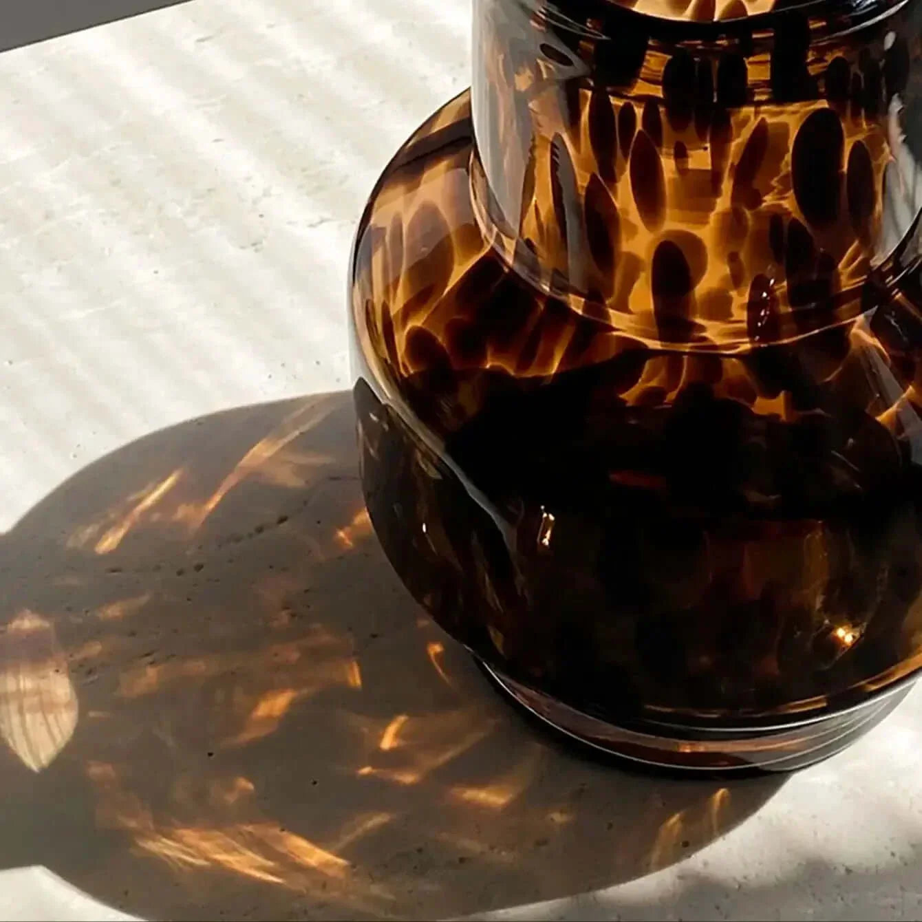 Leicht Luxus Leopard Glasvase - Sandsberg Home Accents
