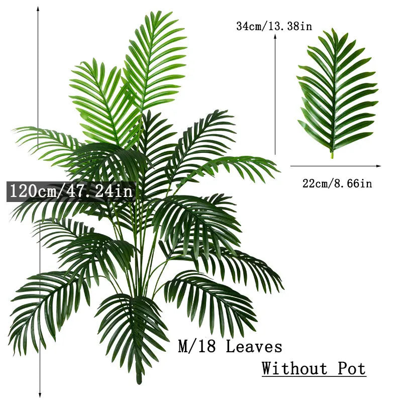 Luxuriant Palmetto: Lebensechte große Palme – Tropische Eleganz für die Dekoration von Haus und Garten