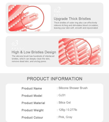 Sandsberg | Weicher Silikon Dusch Körperpeeling