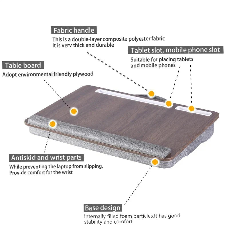 Sandsberg | Tragbarer Laptop-Tisch mit Kissen