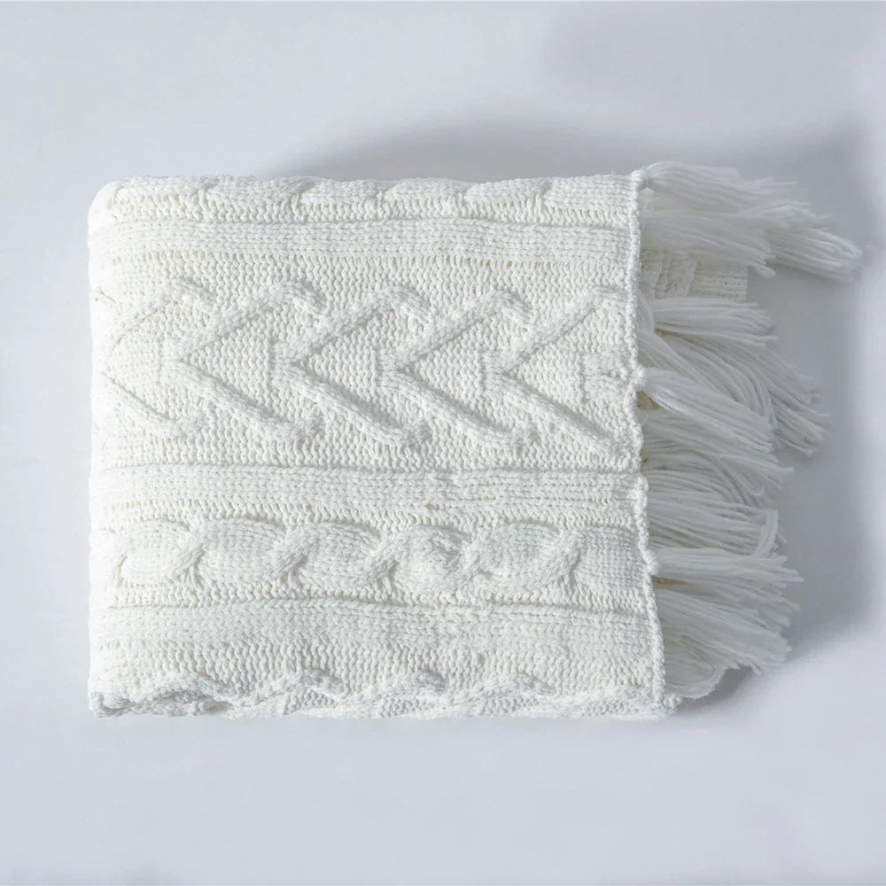 HeartCozy Decke – Luxe Chenille Decke mit Herzfransen