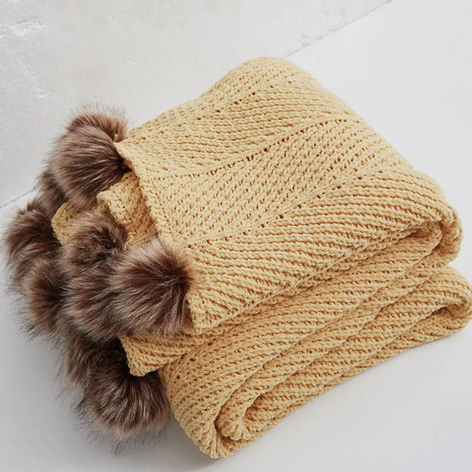 HeartCozy Decke – Luxe Chenille Decke mit Herzfransen