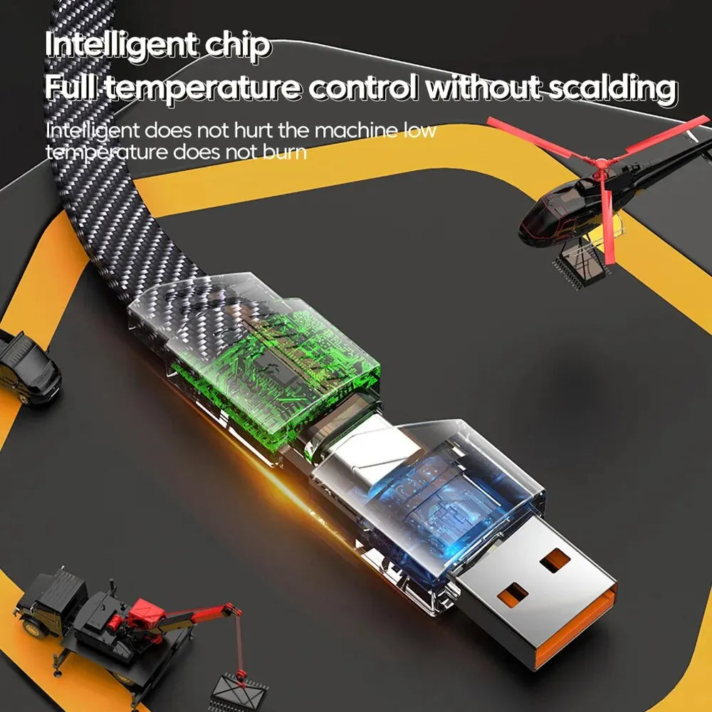 Sandsberg | Ultra starkes 4 in 1 Schnelllade-Datenkabel