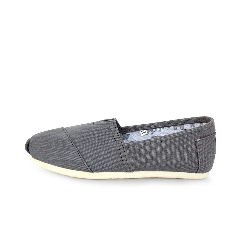Männer und Frauen Einfarbige Schuhe Atmungsaktive Flache Canvas Flache Schuhe Einfarbig Weiche Leder Leinen Schuhe