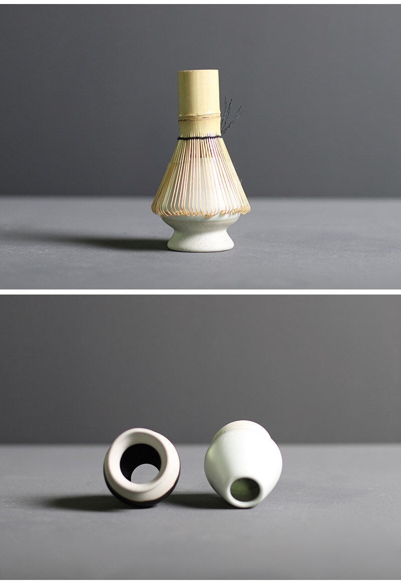 Sandsberg | TenchaTime | Komplettes Matcha Set – Bambusbesen & Keramikschale – Authentisches japanisches Teekit