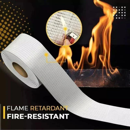 Sandsberg | Hitzebeständiges wasserdichtes Klebeband - Dickere Butylfolie mit Aluminiumfolie für Wand-, Pool-, Dachfüllreparatur - selbstklebendes Bänder