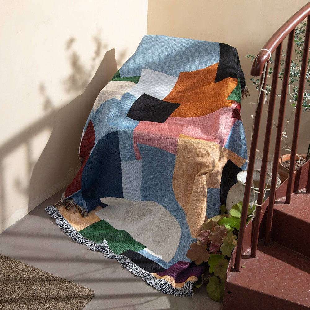 Bunte Gobelin-Mattendecke