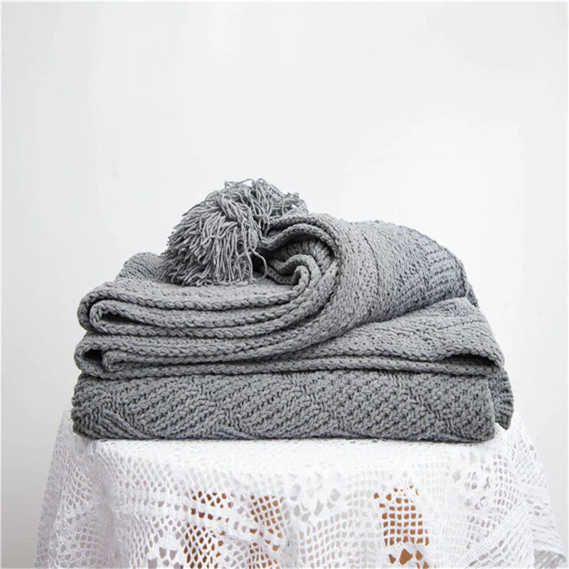 HeartCozy Decke – Luxe Chenille Decke mit Herzfransen
