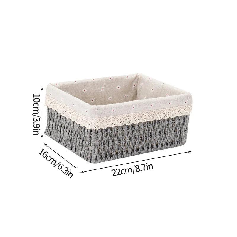 Sandsberg | Stylischer geflochtener Storage Basket – Vielseitiger Organizer für Spielzeug, Snacks und Kleidung mit praktischen Griffen