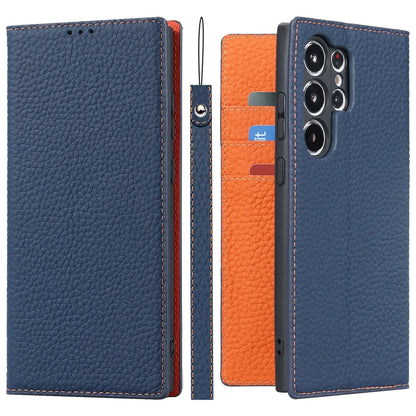 Sandsberg Echtleder-Brieftaschenhülle für Samsung Galaxy S23 Ultra
