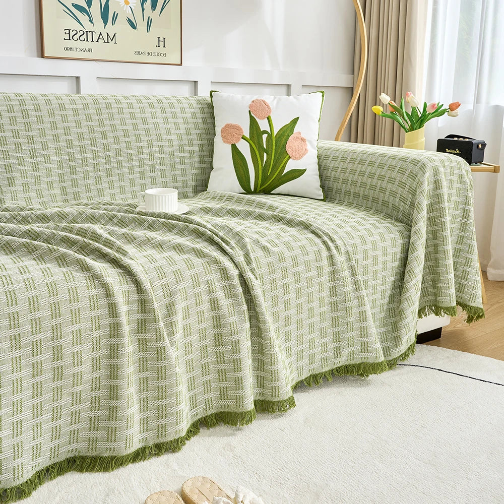 Sandsberg | DualComfort Wendbare Sofabezug – Stylischer, Waschbarer Couchschutz für 3–4-Sitzer Sofas