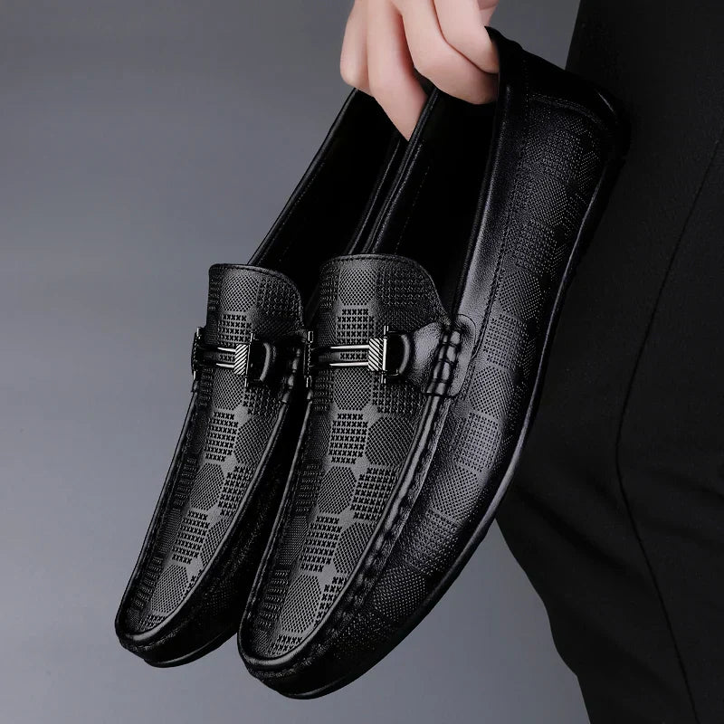 Italienischer Herrenloafer aus echtem Leder