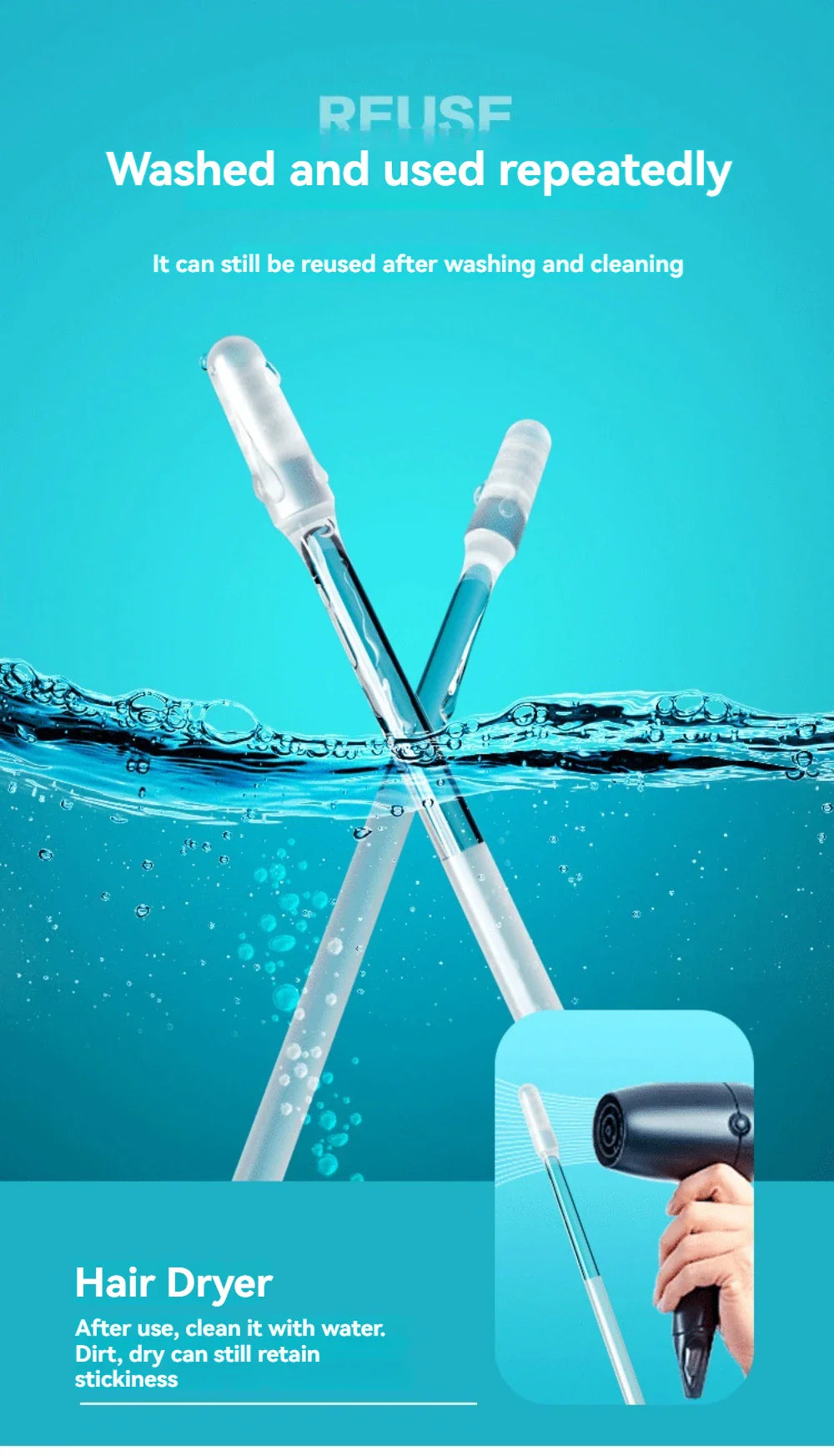 Sandsberg | Wiederverwendbarer Klebriger Ohrenreiniger 24 Stück