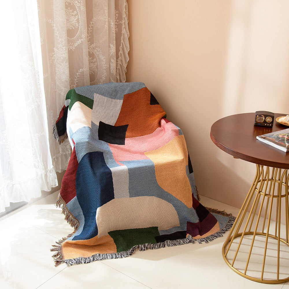 Bunte Gobelin-Mattendecke