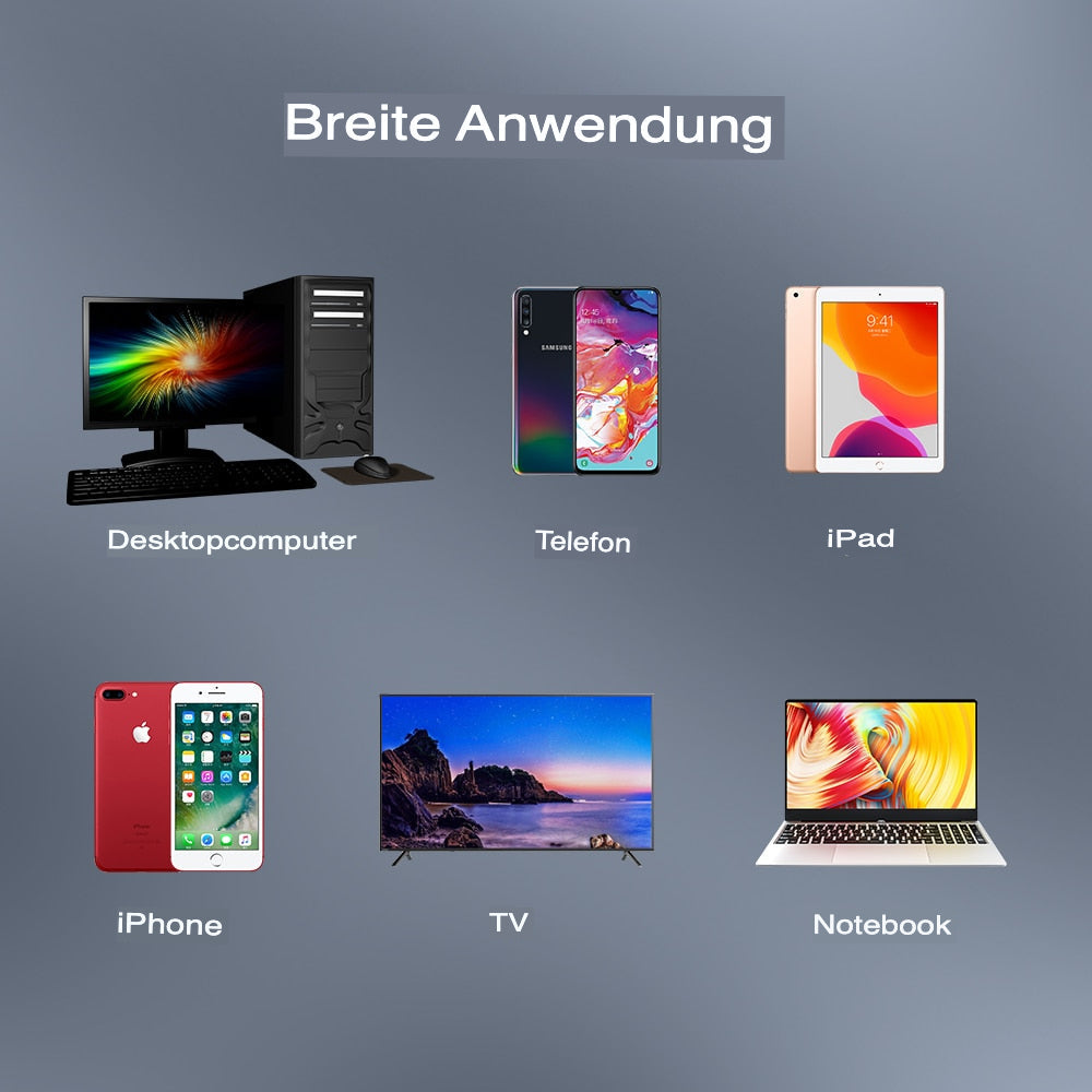 Sandsberg Super tragbare kabellose wiederaufladbare Bluetooth-Tastatur für PC, Android, iOS