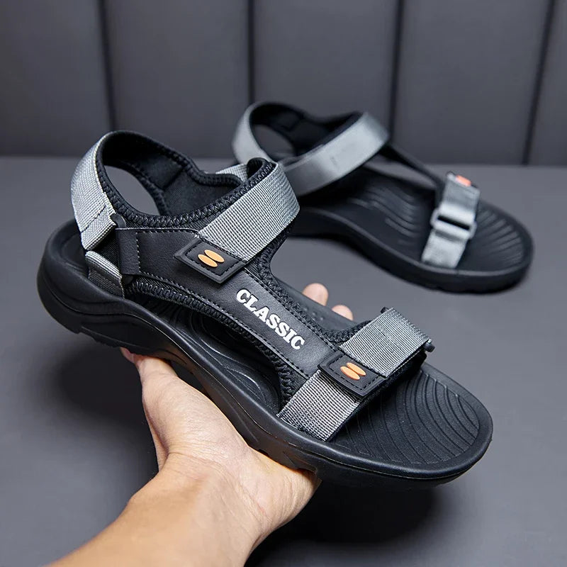 Herren Atmungsaktive Mesh Sandalen Sommer Leichtgewichtig Outdoor Strand Komfort Rutschfeste Freizeitschuhe