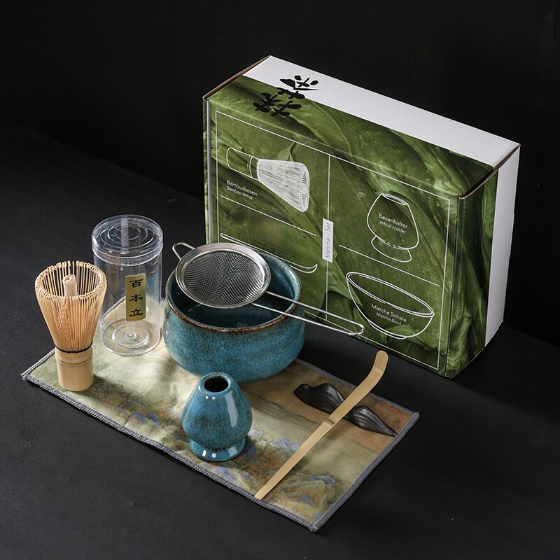 Japanischer Matcha, geeignet zum Bürsten einer Schüssel Tee, Schneebesen, Keramik-Ei-Schläger, Matcha für japanische Teezeremonie, Tee-Set manuell