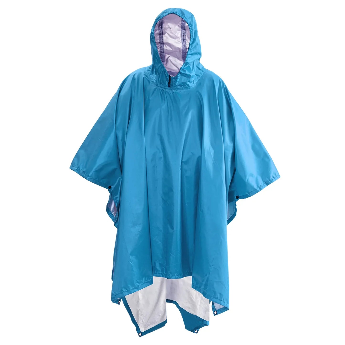 3-in-1 Outdoor Militär Regenmantel - Wasserdicht, Multifunktionales Herren- und Damen-Poncho - Motorrad Regenbekleidung und Picknickdecke