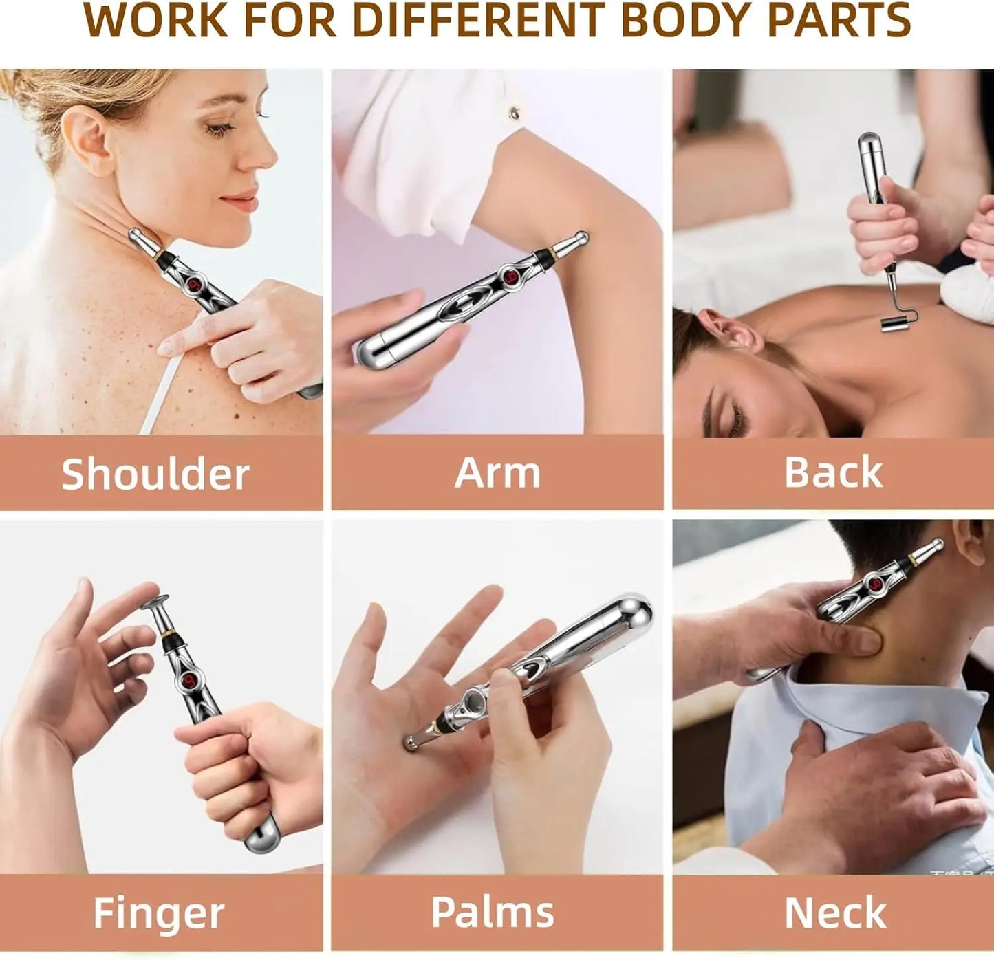 Sandsberg | Multifunktionaler Akupunktur-Massage-Stift - 5 Köpfe