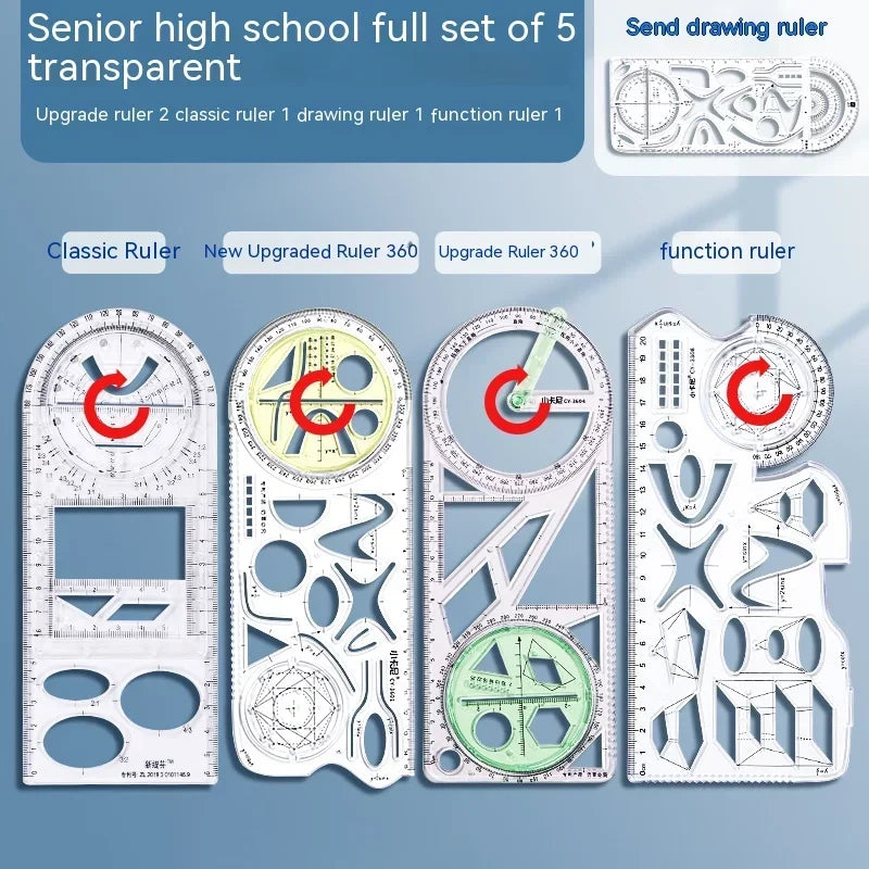 Sandsberg | Drehbares Mathematisches Geometrie Lineal