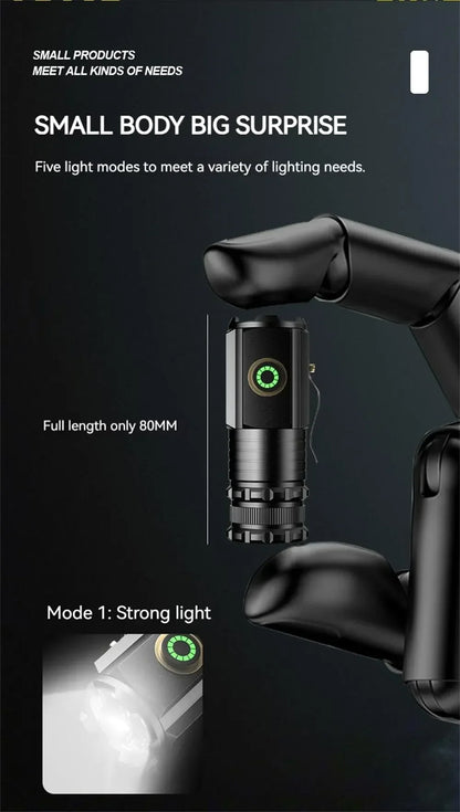 Sandsberg | Multifunktionale leistungsstarke superhelle Taschenlampe