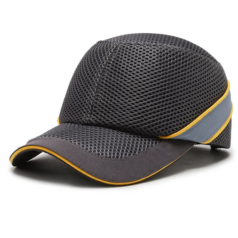 Rote Arbeitssicherheits-Bump Cap - Schutzhelm mit hartem ABS-Innenkern zum Kopfschutz in Zuhause, Arbeit und Fabrik