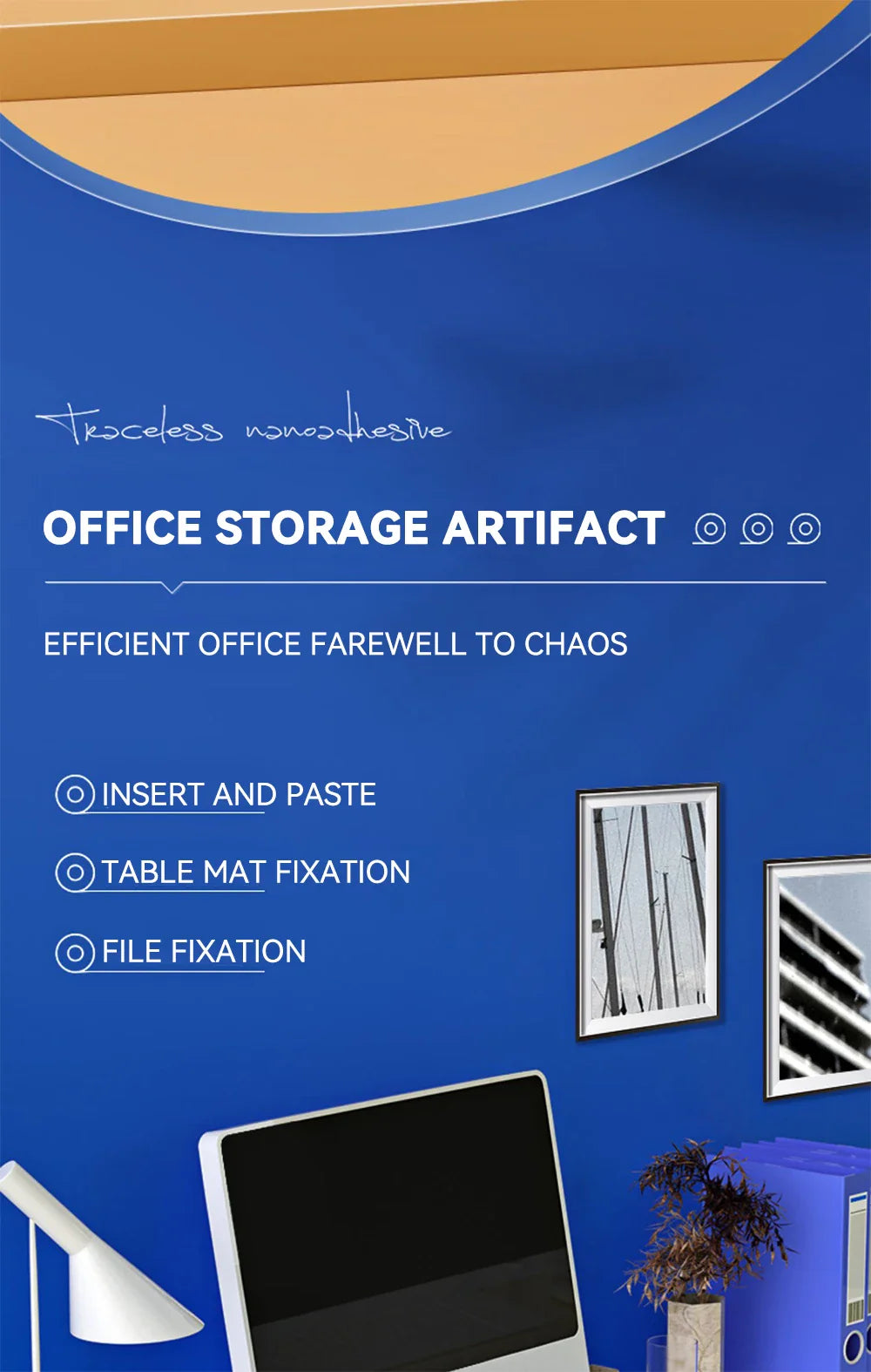 Sandsberg | Doppelseitiges Nano-Klebeband - 2 Stück