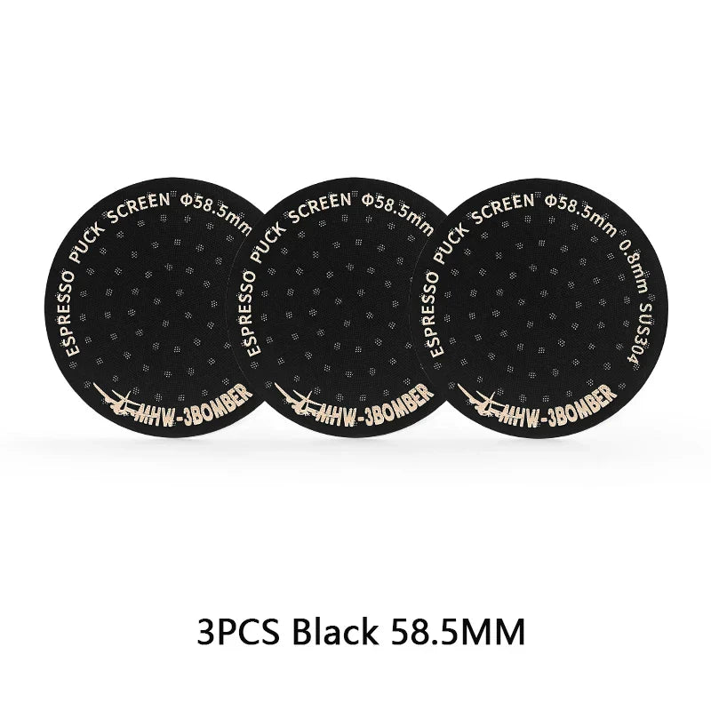 MHW-3BOMBER 51/53/58.5mm Espresso Puck Screen Doppel-Layer Metall Kaffee Wiederverwendbarer Filter