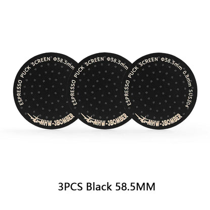 MHW-3BOMBER 51/53/58.5mm Espresso Puck Screen Doppel-Layer Metall Kaffee Wiederverwendbarer Filter