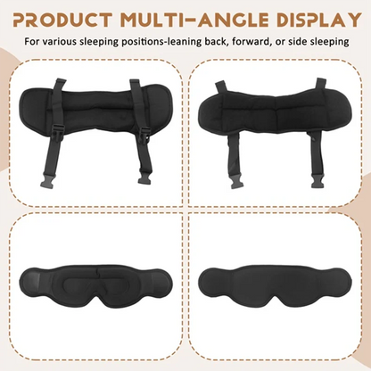 Sandsberg | 2 in 1 Komfort Kopfstütze Blackout Augenmaske