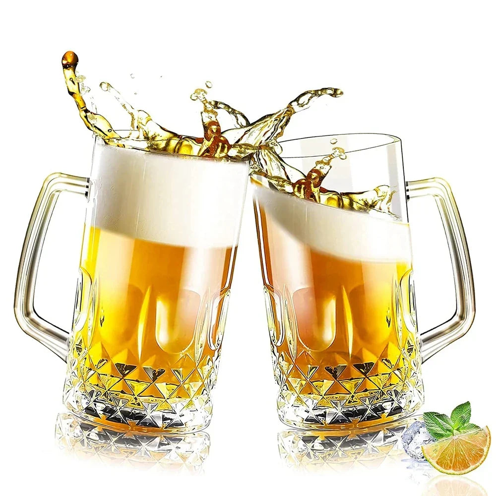 20 - 40oz (600-1200ML) Dickes Glas Hochkapazitäts Transparentes Bierkrug