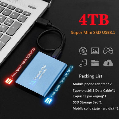 Sandsberg | Hochgeschwindigkeits-Externe Solid State Drive 1TB Tragbare Externe Festplatte ssd 2TB Externe Festplatte ssd Festplatte Für Laptop Mac