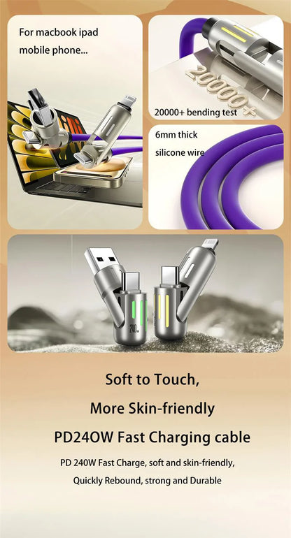 Sandsberg | Multifunktions 4 In 1 Schnelllade-Datenkabel