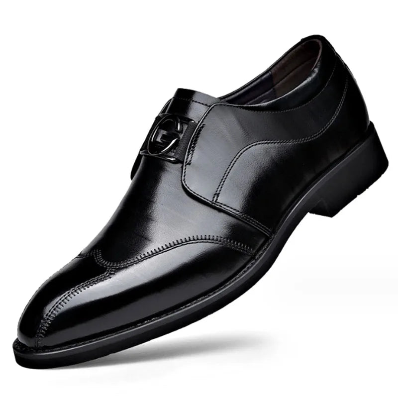 Herren Leder Schuhe Stilvolle Herren Schuhe Spitz Oxford Hochzeit Leder Herren Dress Schuhe Gentleman Büro Mann Schuh