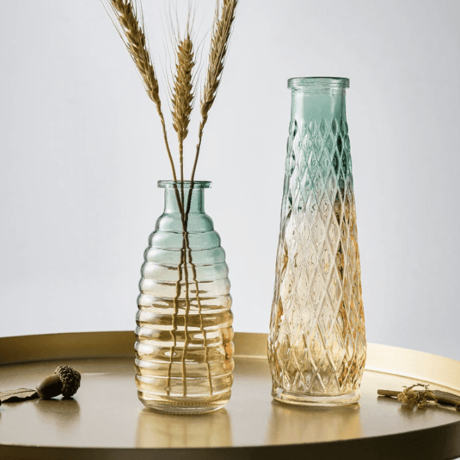 Sandsberg Gradient Glasflaschen-Vasen | Modernes Design | Stilvolle Wohnaccessoires