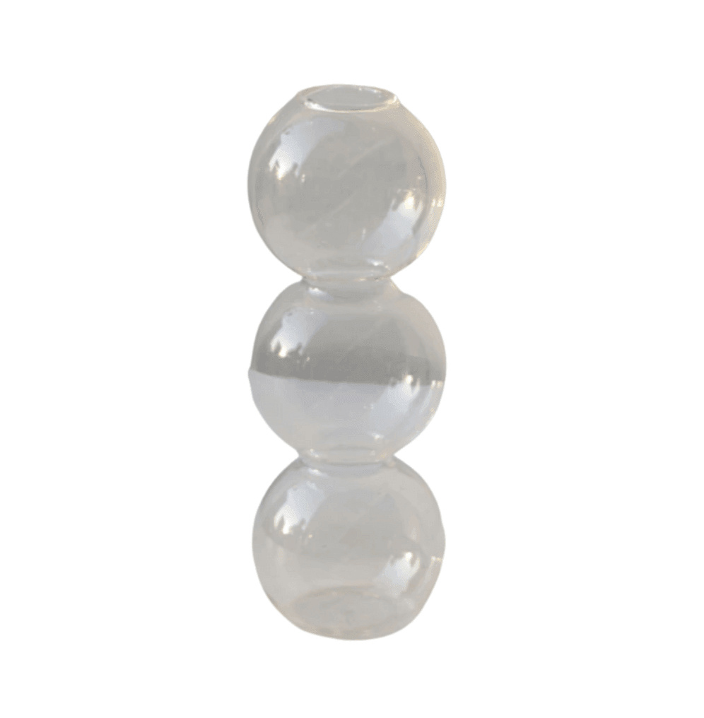 Moderne Blasenvase aus Kristallglas