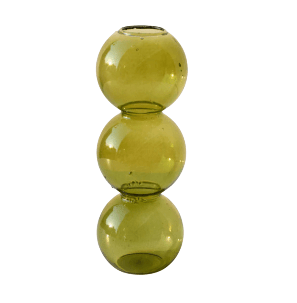 Sandsberg Glas-Bubble Vase | Zeitloses Design | Wohnaccessoire | Perfekt für Blumen oder Dekoration